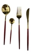 Набор столовых приборов на 1 персону Kitchen бордовый - изображение 6