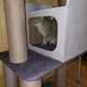 Кошачья когтеточка для кошек котов всех пород с большим домиком Ричард 120х60х40см бежево коричневый - изображение 6