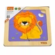 Дерев'яний мініпазл Viga Toys Лев, 4 ел. (51316) - зображення 1