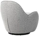 Кресло поворотное Vetro Mebel Каллисто Серая рябь (Callisto-gray- ripples-swivel-chair) - изображение 3