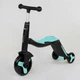 Самокат-велобіг-велосипед 3в1 Best Scooter JT 20255 (Світло, 8 мелодій, Колеса PU, Переднє колесо d=20см, Задні d=11см) - зображення 8