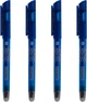 Набір з 4 гелевих ручок Buromax Erase Slim Пиши-стирай 0.5 мм (4 синіх) (BM.8300.Z) - зображення 1