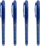 Набор из 4-х гелевых ручек Buromax Erase Slim Пиши-стирай 0.7 мм (4 синих) (BM.8301.Z) - изображение 1