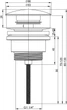 Донный клапан для раковины WELLSEE Drainage System 182142000 универсальный - изображение 2