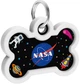 Адресник для собак и котов металлический WAUDOG Smart ID c QR паспортом "NASA", кость, 40х28 мм (0640-0147Collar) - изображение 4