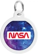 Адресник для собак и котов металлический WAUDOG Smart ID c QR паспортом "NASA21", круг, Д 25 мм (0625-0148Collar) - изображение 2