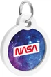 Адресник для собак и котов металлический WAUDOG Smart ID c QR паспортом "NASA21", круг, Д 30 мм (230-0148Collar) - изображение 4