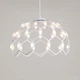 Люстра светодиодная подвесная LED светильник для квартиры на потолок лэд 26281 Белый 42-200х40х40 см. - изображение 1