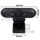 Веб камера Web-camera 720 1280х720 Чёрная со встроенным микрофоном для компьютера ноутбука обучение креплению на прищепке - изображение 7
