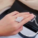 Кольцо со стразами "Chic and Shine", цвет серебро, 1 шт - изображение 2