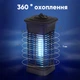 Уничтожитель насекомых Insect killer lamp, антимоскитная лампа, устойчива к погодным условиям, ультрафиолетовая, на 50㎡, 13 Вт, 240V, 50/60 Hz, черный, QH20-15W - изображение 5