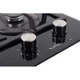 Газовая варочная поверхность ventolux hsf320g cs (bk) 3 - изображение 4