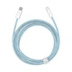 Кабель зарядный Baseus USB C - Lightning Dynamic 20 Вт 2 м Blue (CALD000103) - изображение 2