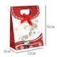 Сумочка подарочная Gift Bag Velcro Бумага Дед Мороз на коньках 16x12x6 см (20834) - изображение 4