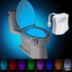 Підсвітка унітазу з датчиком руху Led light bowl 8 змінних кольорів - изображение 1