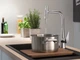 Мийка для кухні HANSGROHE гранітна S51 880x510мм прямокутна врізна без сифону на дві чаші сіра 43316290 - зображення 3