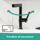 Змішувач для умивальника одноважільний HANSGROHE Finoris чорний латунь з донним клапаном 76060670 - зображення 5