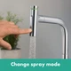 Мойка для кухни HANSGROHE гранитная C51-F450-06 560x410мм прямоугольная врезная с сифоном черная 43217000 - изображение 7