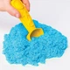 Кінетичний пісок Wacky-tivities Kinetic Sand Замок з піску 454 г Блакитний + формочки та лоток (71402B) - зображення 4