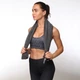 Полотенце из микрофибры для спорта и путешествий TRAVEL TOWEL T-SQT 60 см x 120 см серое - изображение 2