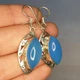 Сережки серебряные с аквамарином 13,75 г - изображение 3