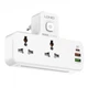 Сетевой фильтр LDNIO SC2311 Разветвитель на 2 розетки 2 USB 3A + Type C Белый - изображение 2