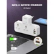 Сетевой фильтр LDNIO SC2311 Разветвитель на 2 розетки 2 USB 3A + Type C Белый - изображение 8
