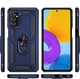 Чехол Shield для Samsung Galaxy M52 / M526 бампер противоударный с подставкой Dark-Blue - изображение 5