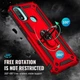 Чехол Shield для Motorola Moto E20 / E40 противоударный Бампер с подставкой Red - изображение 5