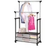 Стойка для одежды и обуви телескопическая двойная Double Pole Clothes Horse Plus удобная и вместительная - изображение 4