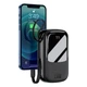 Оригинальный павербанк Baseus Qpow Pro на 20 Ват 10000 mAh с встроенным зарядным кабелем LED-дисплеем - изображение 7