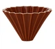 Пуровер порцеляновий Origami Dripper M Brown - зображення 1