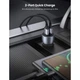 Зарядний пристрій Ugreen CD213 36W 2xUSB QC 3.0 3A Car Charger (Dark Blue) (10144) - зображення 3
