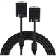 Кабель мультимедійний VGA 10.0m ferrits Vinga (VCPVGAF10BK) - зображення 2