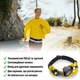 Сумка-пояс для бігу Sport2People Running Belt Yellow (світловідбиваюча, вологостійка) - зображення 2