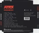 ACCEPT – Death Row (CD, EU) - изображение 2