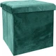 Пуф для хранения MBM HOME велюровый 38х38х38 см Зеленый (TH-05 GREEN) - изображение 1