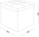Пуф для хранения текстильный MBM HOME TH-03 Серый (TH-03 GRAY) - изображение 12
