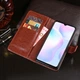 Чехол Idewei для Xiaomi Redmi 10A книжка кожа PU коричневый - изображение 3