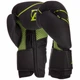 Перчатки для бокса кожаные на липучке Zelart Heroe 3149 Black-Neon Green 10 унций - изображение 2