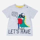 T-shirt Chicco 090.06905-091 92 cm Jasnoszary (8054707674912) - obraz 1