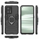 Чехол с подставкой Deexe Hybrid Case для Realme 9 Pro+ / 9 4G - Black - изображение 4