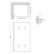 Душевая перегородка Qtap Walk-In Standard CRM2011.C8 110x190 см, стекло Clear 8 мм, покрытие CalcLess - изображение 2