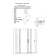 Кабина для душа Q-TAP полукруглая двухдверная без поддона Taurus 87x87x190см прозрачный витраж 6мм профиль хром TAUCRM1099AC6 - изображение 2
