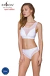 Топ с прозрачной вставкой Passion PS002 TOP white, size XL - изображение 2