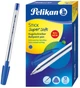 Ручки шариковые Pelikan Stick Super Soft 1 мм синие 12 шт (804387-12) - изображение 1