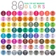 Набір якісних двосторонніх маркерів Rich New для скетчингу та малювання на спиртовій основі 80 штук - зображення 2