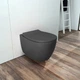Унитаз подвесной DiMarco Dama di Venezia 36,3х51х40 см с сидением Slim Soft Close Antracite (DM2I001MA) - изображение 5