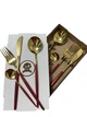 Набор столовых приборов Kitchen на 1 персону Бордовый - изображение 8