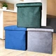 Пуф для хранения MBM HOME велюровый 38х38х38 см Синий (TH-05 BLUE) - изображение 13